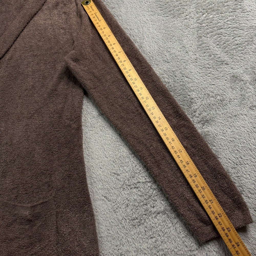 Barefoot Dreams Hooded Open-Front Cardigan - Brown - Picture 11 of 11